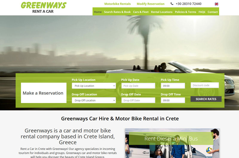 Greenways Rent a Car in Crete